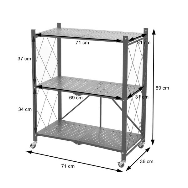 Étagère J85 pliable Hauteur : 89 cm
