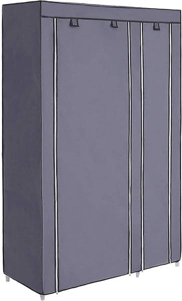 Kleiderschrank 100693 Grau - Stahl - 80 x 31 x 10 cm