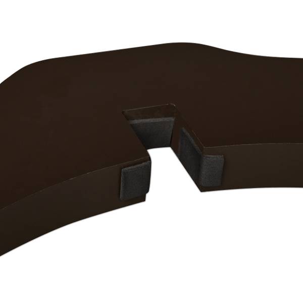 Braunes Absperrgitter mit Tür 4-teilig Braun - Holzwerkstoff - 207 x 70 x 30 cm