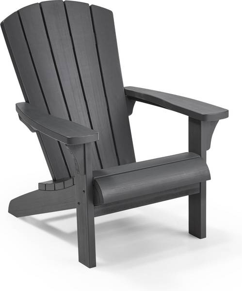 Loungeset Troy Adirondack 3-teilig Grau - Kunststoff - 80 x 97 x 85 cm