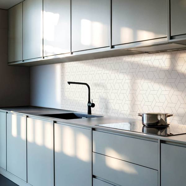 Fliesen Hexagon Geo Design 4er Set 50 x 50 cm