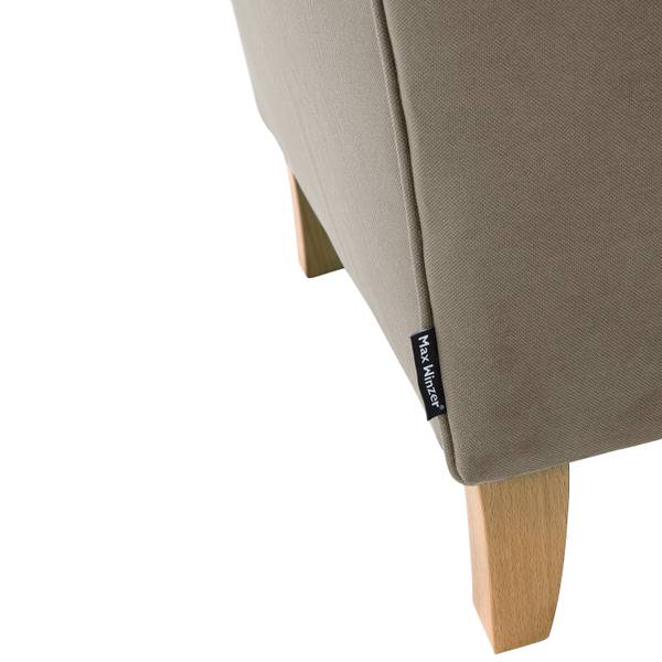Lorris Ohrenbackensessel, hellbraun Braun - Polyester - 77 x 103 x 86 cm