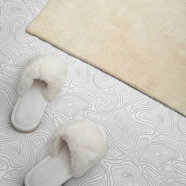 Vinylfliese WellenLinien 20er-Set 20 x 20 cm