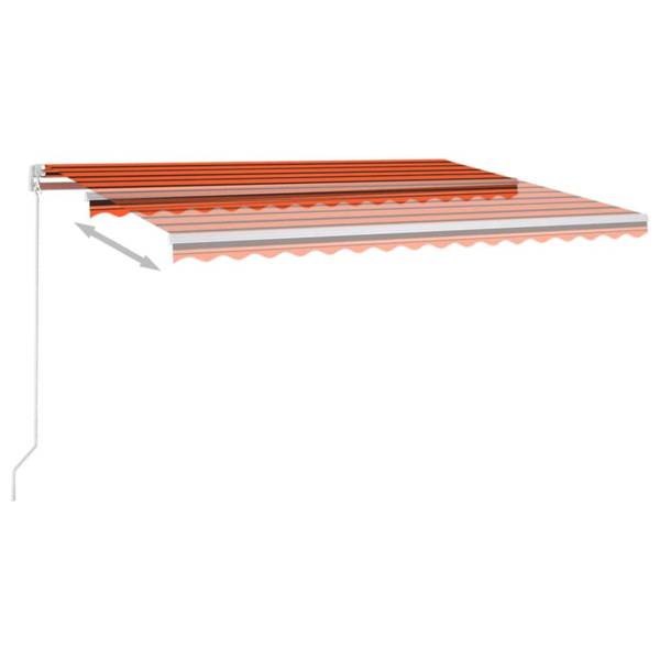 Markise 3006540-3 Braun - Orange - Polyester - Aluminium - 300 x 1 x 450 cm