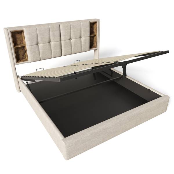 Polsterbett WireLessLade Ⅱ+ Beige - Liegefläche Breite: 140 cm