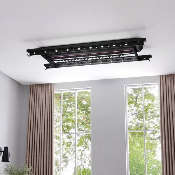 Étendoir à linge Topdry Elite Noir - Métal - 33 x 17 x 120 cm