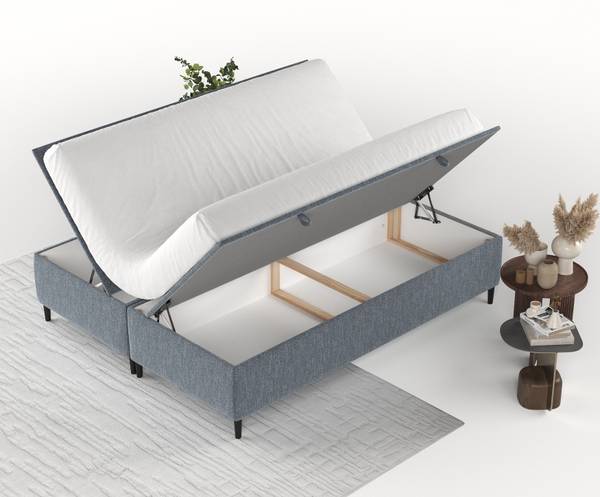 Polsterbett Tate Blau - Liegefläche Breite: 160 cm