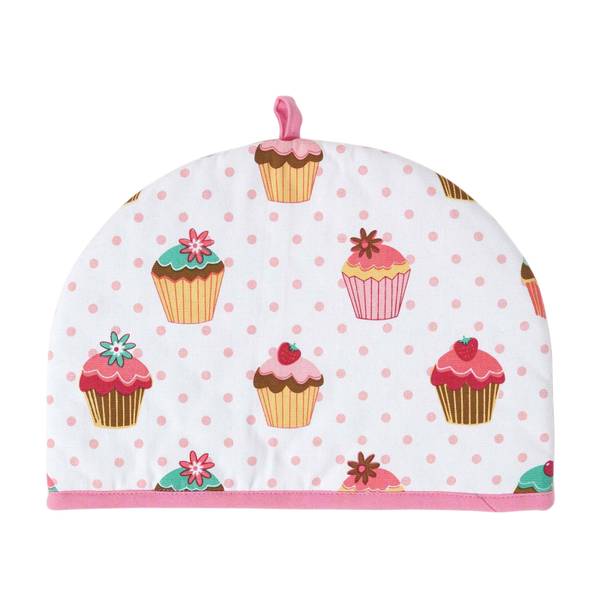 Teekannenwärmer Cupcakes Tea Cosy Pink - Baumwollstoff - 36 x 24 x 36 cm