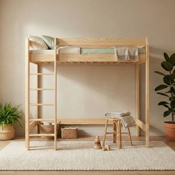 Hochbett HBL180N6 Holz - 87 x 167 cm