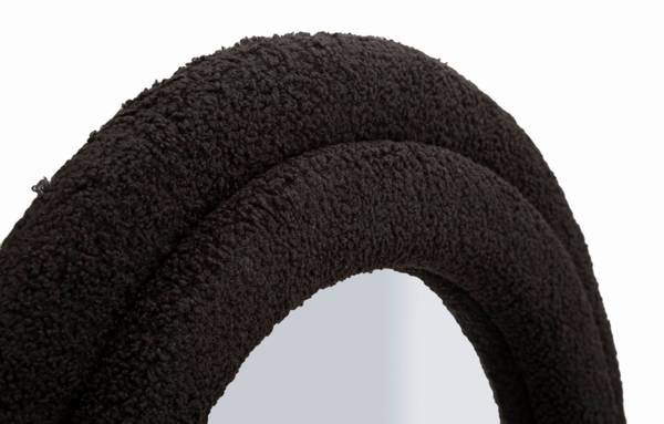 Spiegel Miki zwart - deels massief hout - 60 x 160 x 4 cm