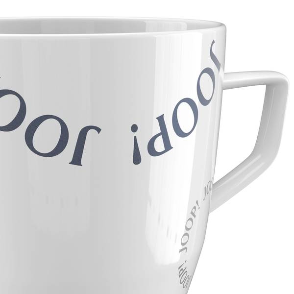 JOOP! DINING GLAMOUR MUG LOGO CIRCLES Weiß - Porzellan - 9 x 10 x 1 cm