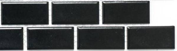 Mosaikfliesen 24-04BM Schwarz - Keramik - 30 x 30 x 30 cm