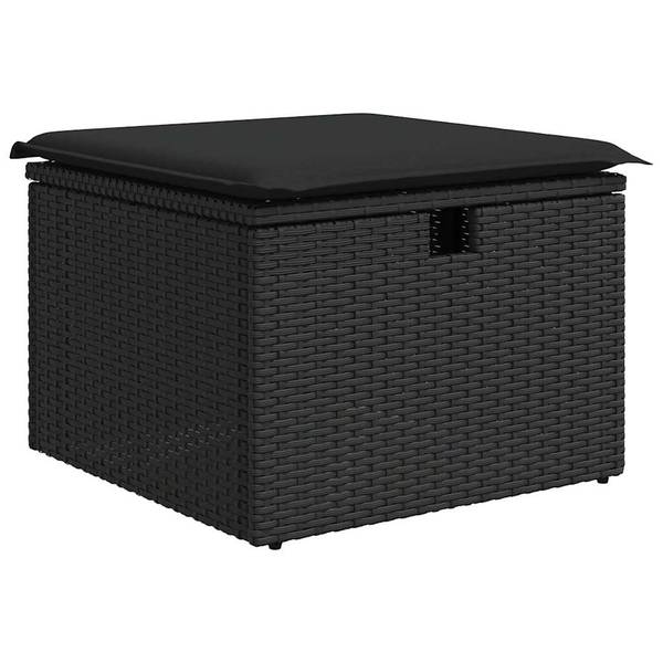 Garten-Lounge-Set 3036439-2 (6-teilig) Schwarz