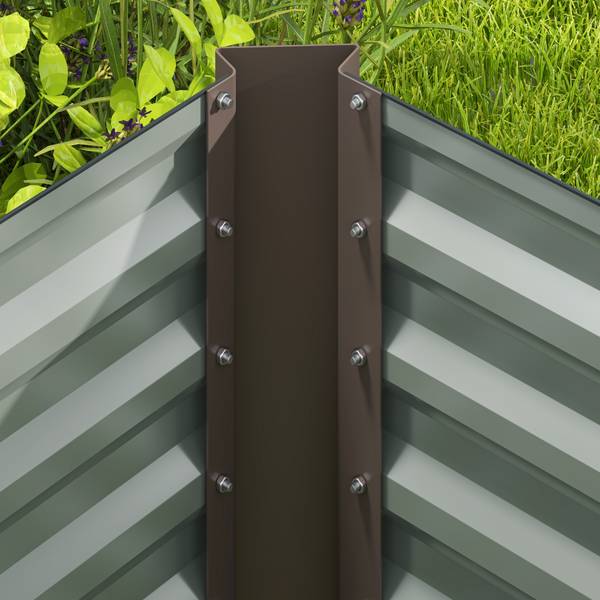 Hochbeet 2er Set 84H-197V00CG Dunkelgrau