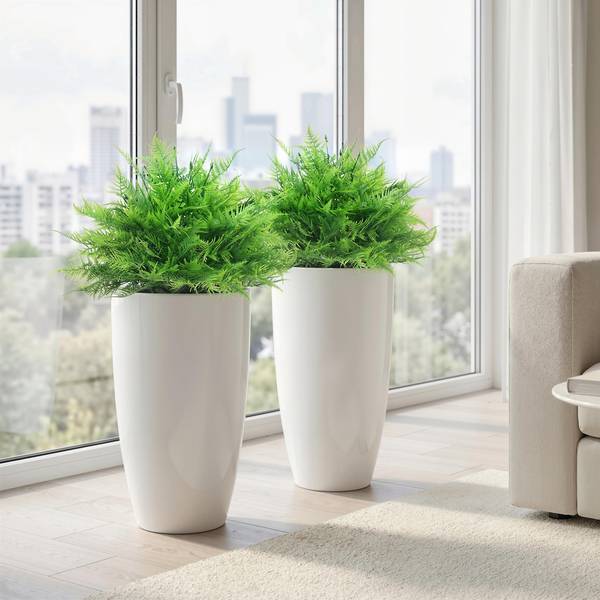 Kunstpflanze 83C-199V00GN 2er Set Grün - Kunststoff - 40 x 60 x 40 cm