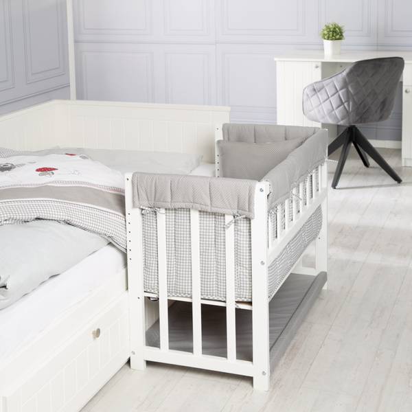 Lit de Chambre 4 en 1 Adam & Eule Rouge - Blanc - Bois manufacturé - 76 x 75 x 95 cm