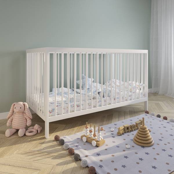 Babybett Leni Weiß - 70 x 84 x 140 cm
