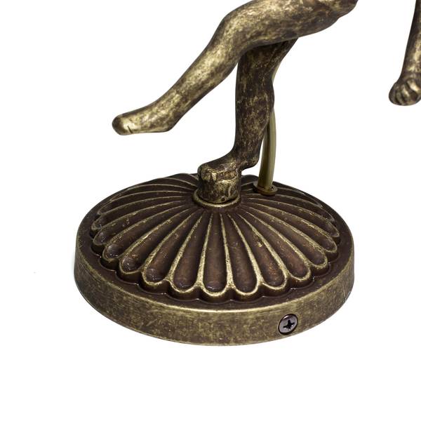 Wandleuchte PUTTI Bronze - Silber / Grau - Silbergrau - Weiß