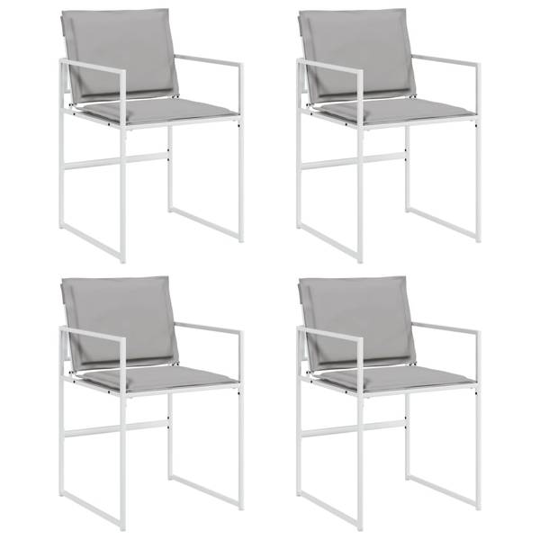 Chaise de jardin 3038390 lot de 4 Blanc