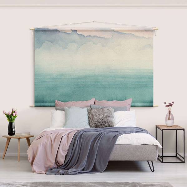 Wandteppich Dämmerung auf der Bucht I 185 x 125 cm