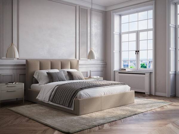 Bett mit Bettkasten KILACLO Taupe - Tiefe: 170 cm