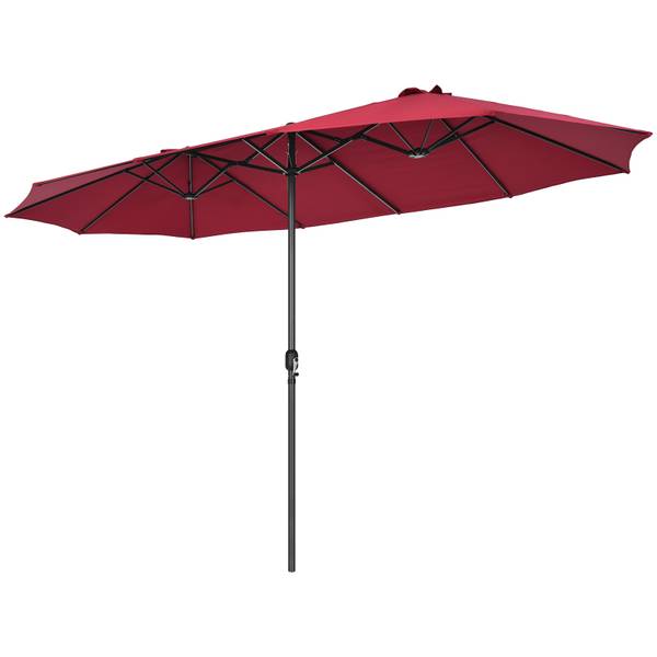 Sonnenschirm ZB33825 Rot - Metall - 280 x 245 x 470 cm