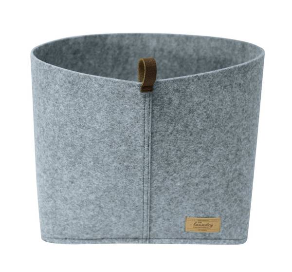 Kosmetik-Organizer FELI, Filz-Imitation Grau - Textil - 30 x 19 x 18 cm