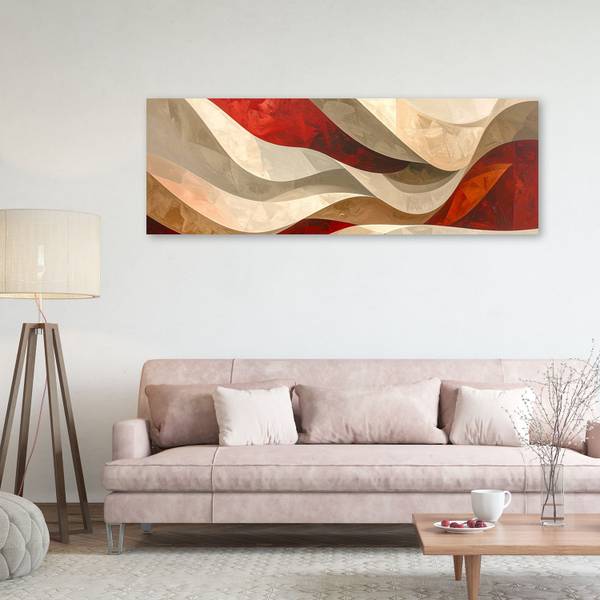 Wandbild Abstrakte Linien 150 x 50 cm