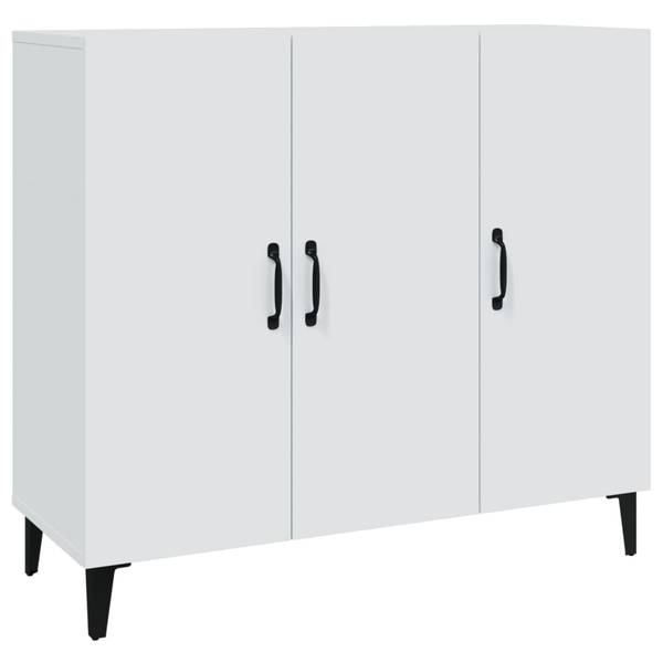 Sideboard DE902 Weiß - Holzwerkstoff - 90 x 80 x 34 cm