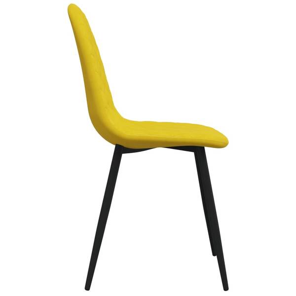 Esszimmertuhl 3011164-2 4er Set Gelb - Polyester - 45 x 83 x 53 cm