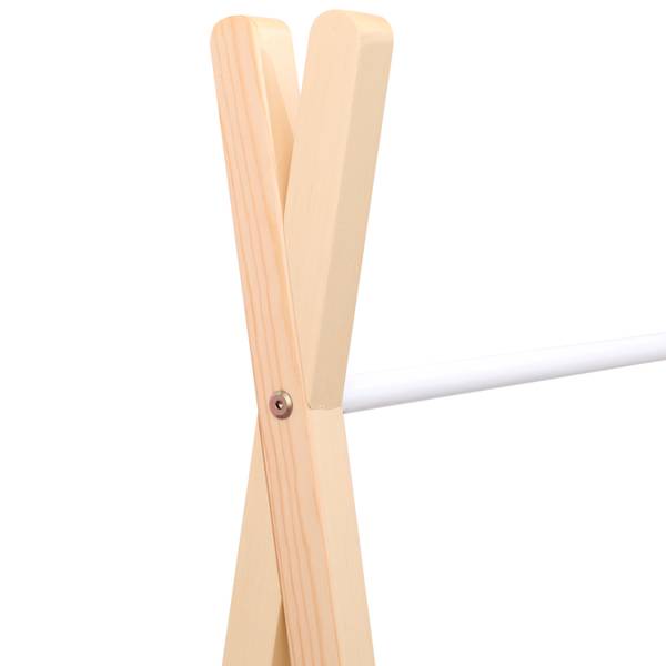 Kleiderschrank LOU Weiß - Naturfaser - 40 x 130 x 80 cm