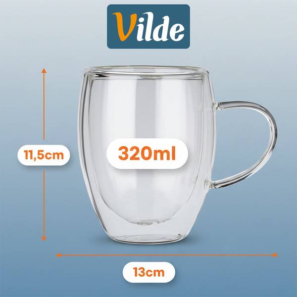Thermogläser 2er Set 139821 Glas - 9 x 12 x 13 cm