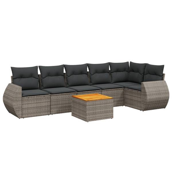 Salon de jardin 3035806-1 (lot de 7) Gris