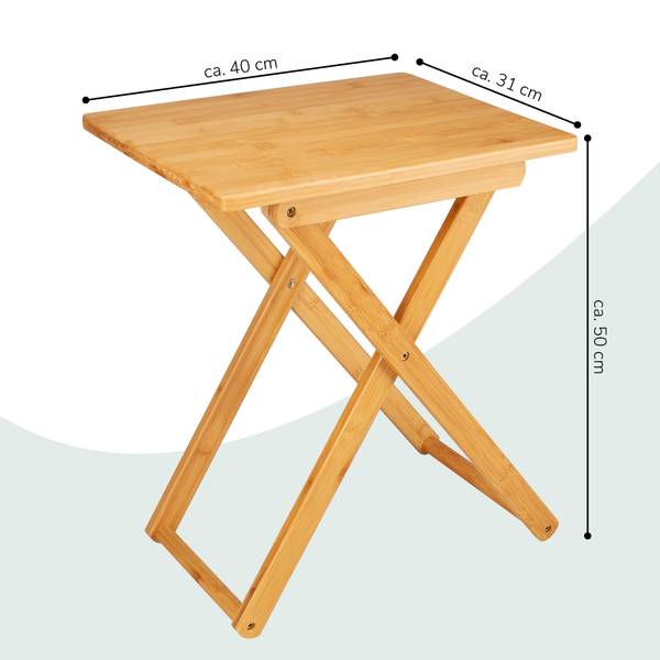 Beistelltisch 61061 Braun - Metall - 40 x 50 x 31 cm
