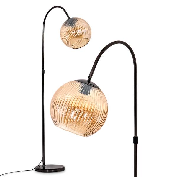 Stehlampe Cesaro Orange - Metall - 52 x 140 x 90 cm