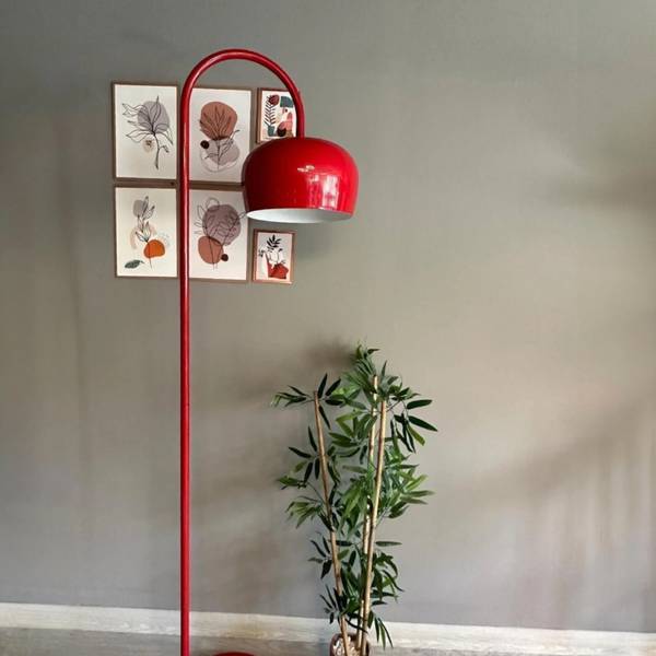 Stehlampe Darel Rot