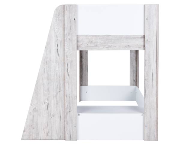 Hochbett Bente Braun - Weiß - Holzwerkstoff - 208 x 141 x 142 cm
