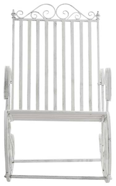 Schommelstoelen Smilla set van 2 wit - metaal - 56 x 94 x 90 cm