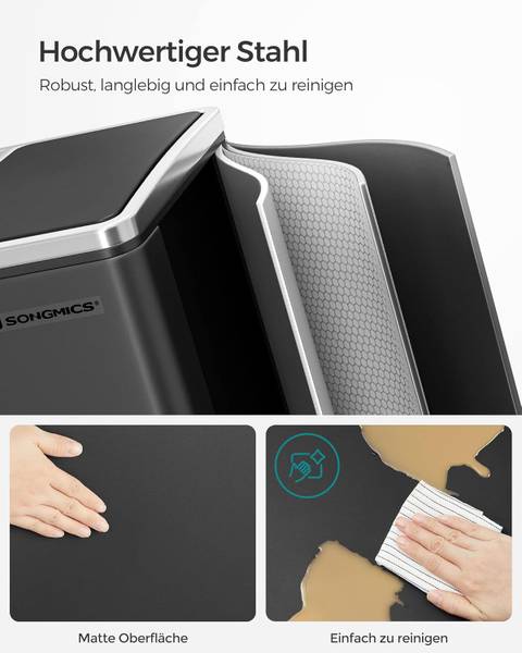 Abfalleimer 100557 Schwarz