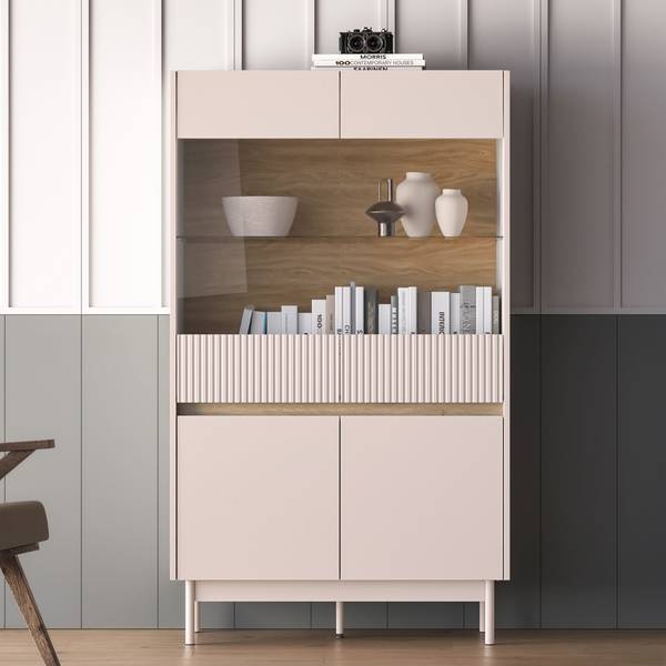 Armoire vitrine NALIA 92 x 156 cm