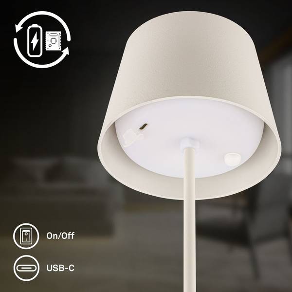 Tischlampe Nivo Weiß