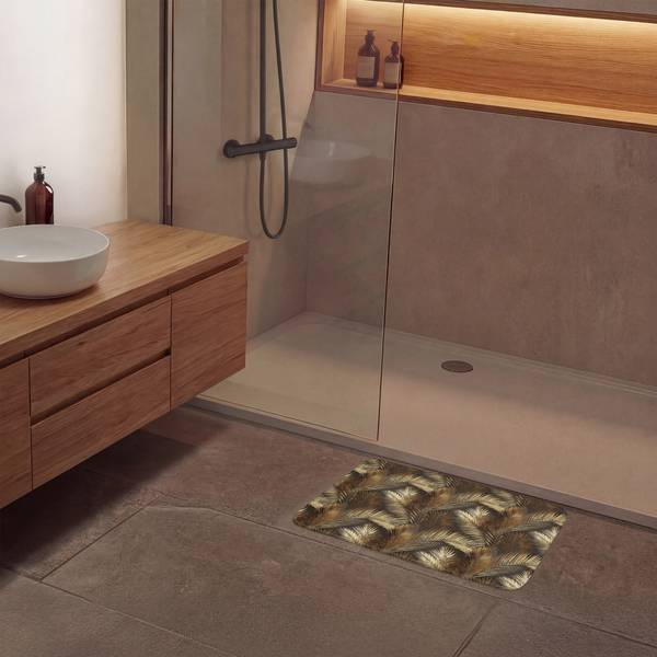 BADEMATTE Palmblätter 60 x 40 cm