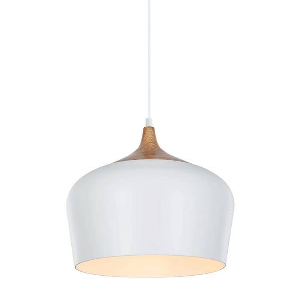 Modern Pendentif Blanc - Métal - 30 x 25 x 30 cm