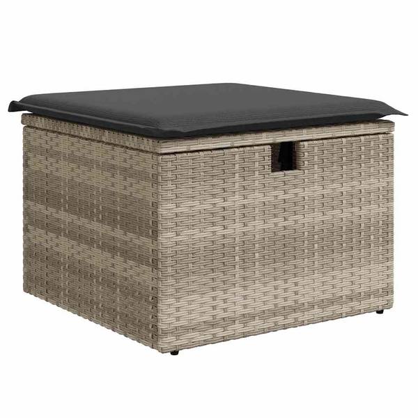 Tuin Bankstel 3036657-2 set van 6 lichtgrijs
