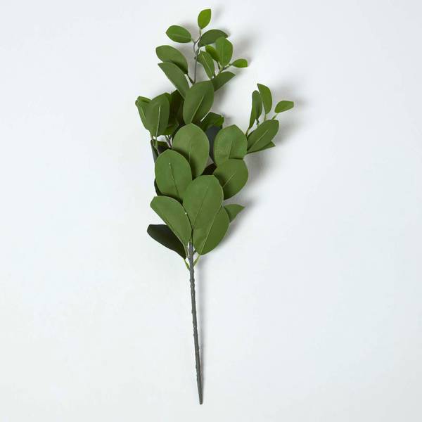 Dekozweig Gummibaum Grün - Polyester - 25 x 58 x 58 cm