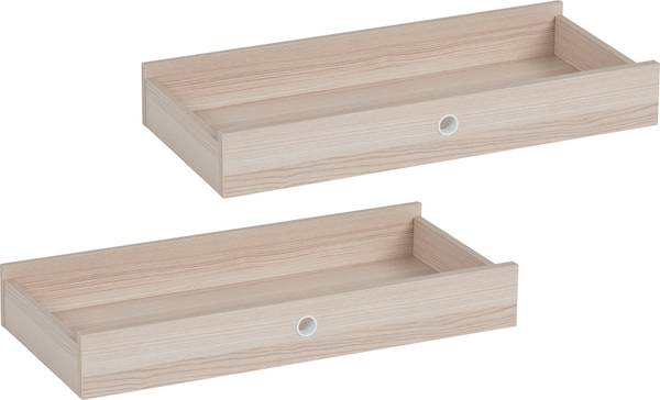 2er Set Schubladen SPOT Braun - Holzwerkstoff - 67 x 10 x 30 cm