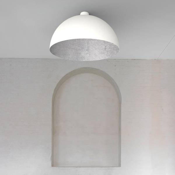 Deckenleuchte Venice Weiß - Durchmesser Lampenschirm: 60 cm