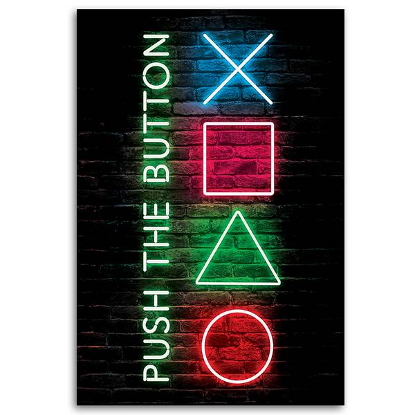 Tableau déco inscription boutons pour 40 x 60 cm