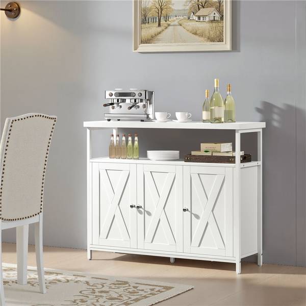 Sideboard ARK64 Weiß - Holzwerkstoff - 35 x 81 x 100 cm