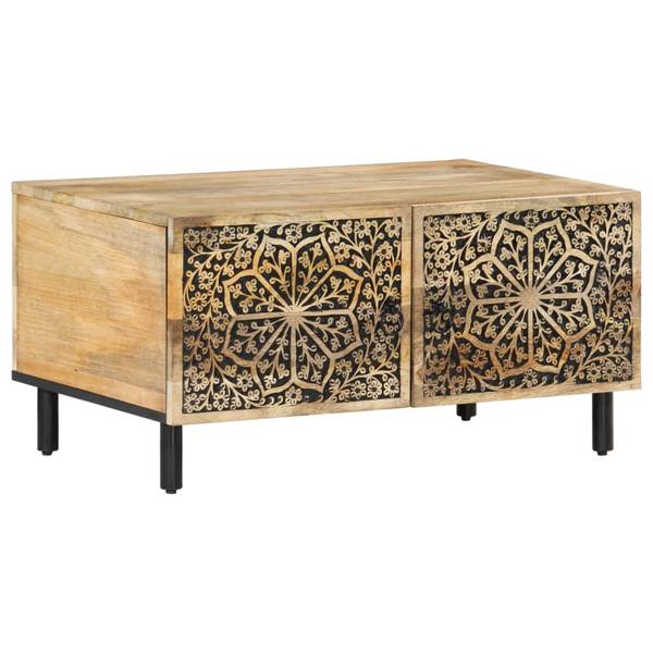 Couchtisch D131 Braun - Massivholz - 50 x 40 x 80 cm